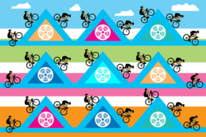 Cycling Illustration Art Poster | Poster Design by NILDesigns