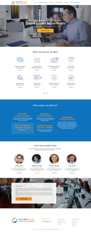 TrustAndLoyalty.com | Web Design by lemosys infotech