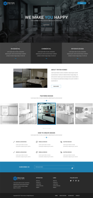 Web-Design von Sketchweb für Triton Homes Ltd | Design #16682658