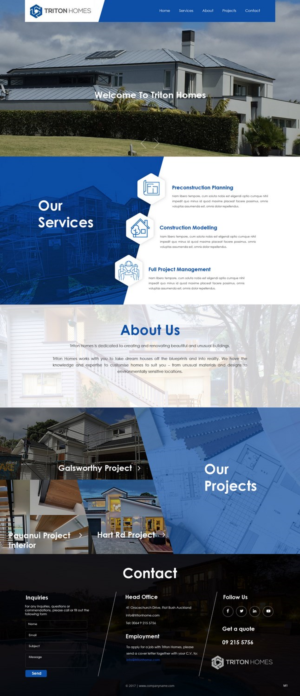 Web-Design von pb für Triton Homes Ltd | Design: #16642402