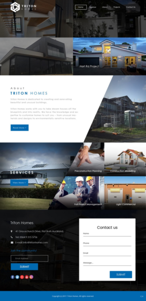 Web-Design von pb für Triton Homes Ltd | Design: #16642432