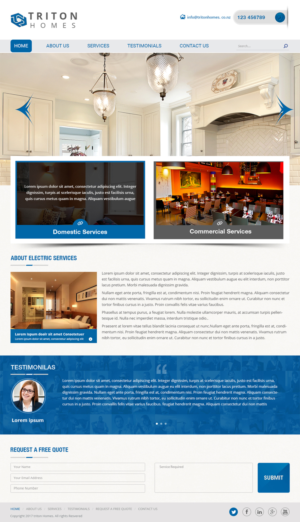 Web-Design von Creative Usha für Triton Homes Ltd | Design: #16651558