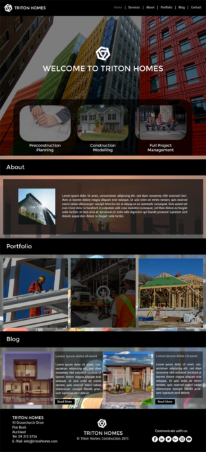 Web-Design von Muhammad Alaa Studio für Triton Homes Ltd | Design #16742918