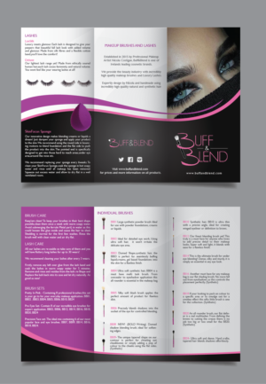 Makeup brushes and lashes brochure for vibrant new brand! | Flyer-Design von alex989