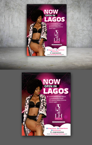 Bold Catchy But Classy flyer announcing that we are NOW OPEN IN LAGOS | Flyer Design by ecorokerz