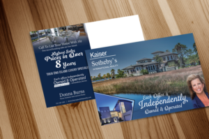 Luxury real estate agent needs oversized post card to advertise huge property sales | Postkarten-Design von Impressive Sol