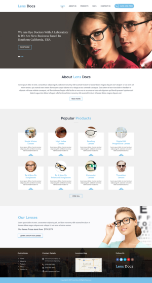 Online Prescription Eyeglass Lens Company Needs a Website | Web Design by Sbss