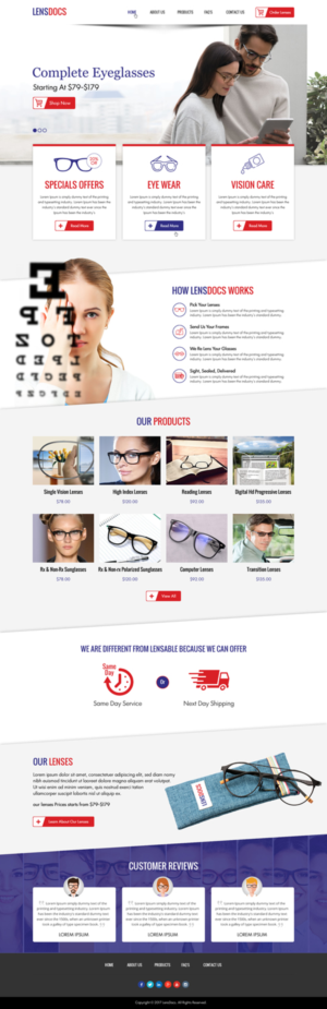 Online Prescription Eyeglass Lens Company Needs a Website | Web Design by Creative Design