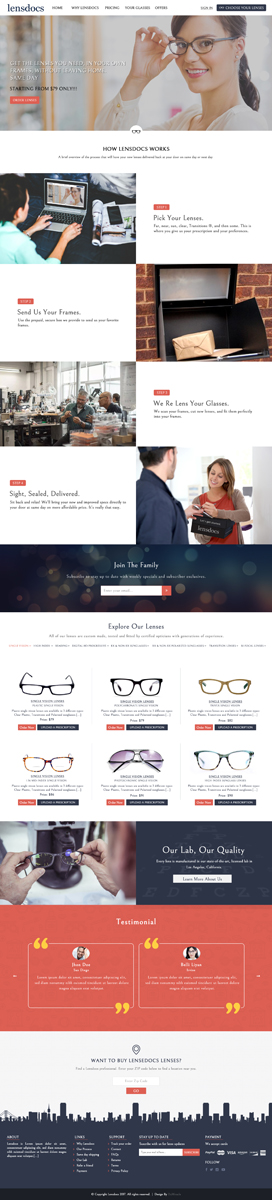 Online Prescription Eyeglass Lens Company Needs a Website | Web Design by Da Miracle