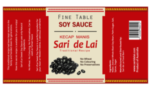 Sari de Lai Sweet Soy sauce with natural ingredients | Label Design by maricreatives