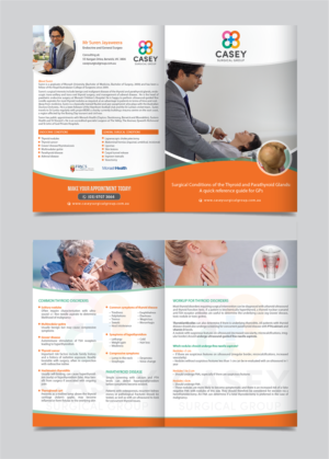 Surgical Conditions of the thyroid and parathyroid glands - a flyer for GPs | Flyer Design by alex989