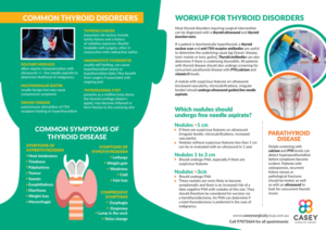 Surgical Conditions of the thyroid and parathyroid glands - a flyer for GPs | Flyer-Design von rkailas