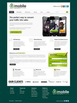 Mobile Marketing Business needs a UNIQUE web design that makes users stop, adore and engage!  | Web-Design von OM