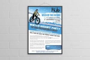 The Hub Bicycles Jackson Hole needs a poster for our Fat Bike Week | Flyer-Design von ecorokerz