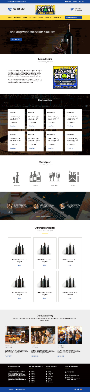 Web-Design von Viranidevelopers für Blarney Stone Wine & Spirits | Design #16978464