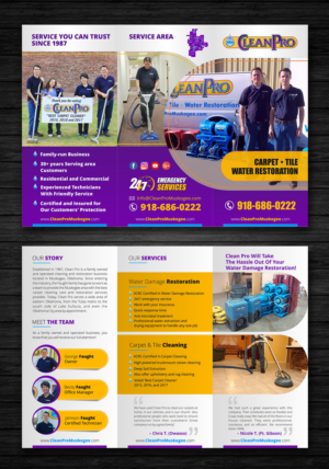 Flyer for Carpet/Tile Cleaning and Water Damage Restoration firm | Flyer Design by ecorokerz