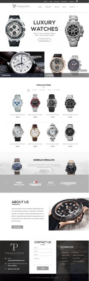 Timeless Pieces | Web-Design von CreativeIyke