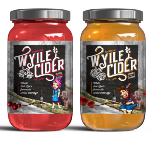 triptych painting for apple cider bottle labels | Etikett-Design von SAI DESIGNS