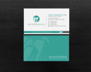 New Business Card Design for Houston-based Office Building Association | Business Card Design by chandrayaan.creative