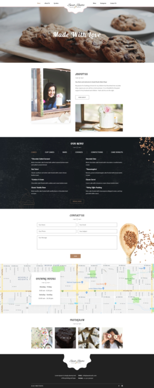 WordPress-Design von Sid für Sweet Rustic Bake Shop | Design #17025579