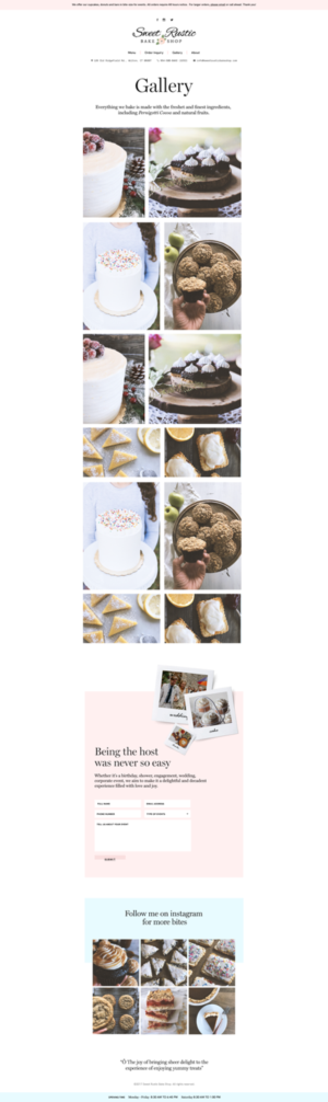 WordPress-Design von WYSIWYG für Sweet Rustic Bake Shop | Design: #17014672