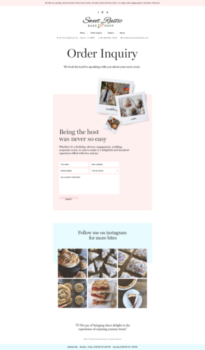 WordPress-Design von WYSIWYG für Sweet Rustic Bake Shop | Design: #17014675