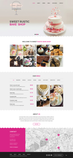 WordPress-Design von pb für Sweet Rustic Bake Shop | Design: #16974224