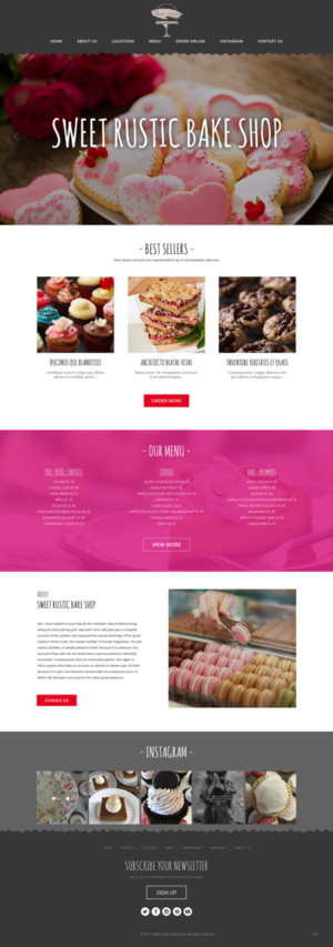 WordPress-Design von pb für Sweet Rustic Bake Shop | Design: #16974232