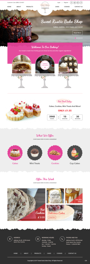 WordPress-Design von pb für Sweet Rustic Bake Shop | Design: #16974240