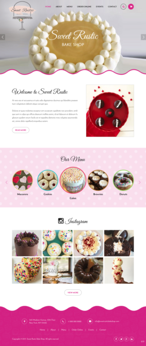 WordPress-Design von pb für Sweet Rustic Bake Shop | Design: #16974241