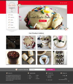 WordPress-Design von pb für Sweet Rustic Bake Shop | Design: #16974259