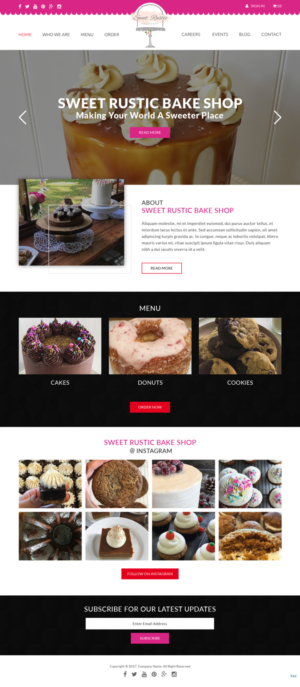 WordPress-Design von pb für Sweet Rustic Bake Shop | Design: #16974260