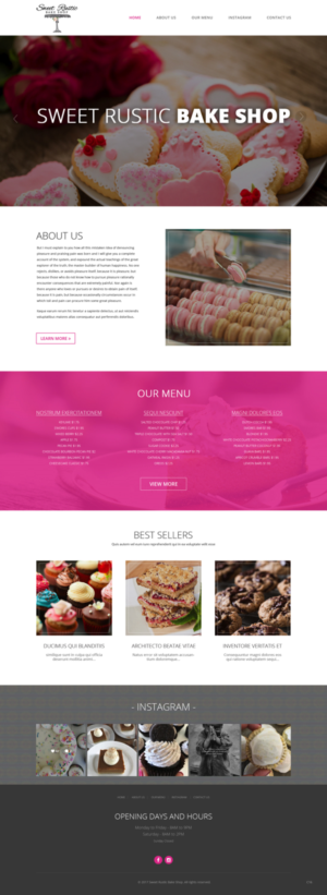 WordPress-Design von pb für Sweet Rustic Bake Shop | Design: #16986470