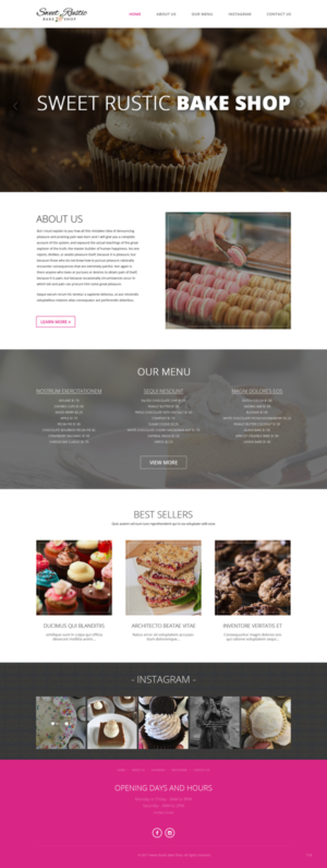 WordPress-Design von pb für Sweet Rustic Bake Shop | Design: #16986472