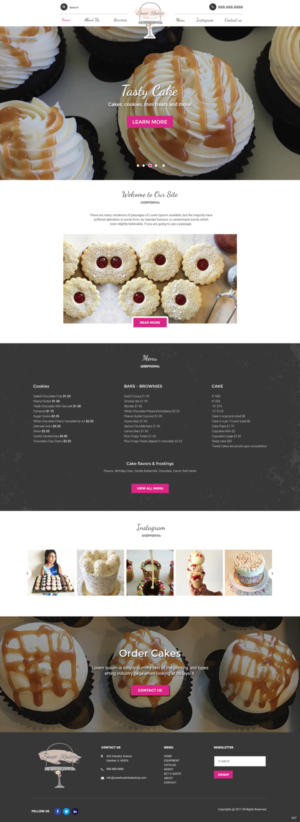 WordPress-Design von pb für Sweet Rustic Bake Shop | Design: #16986473