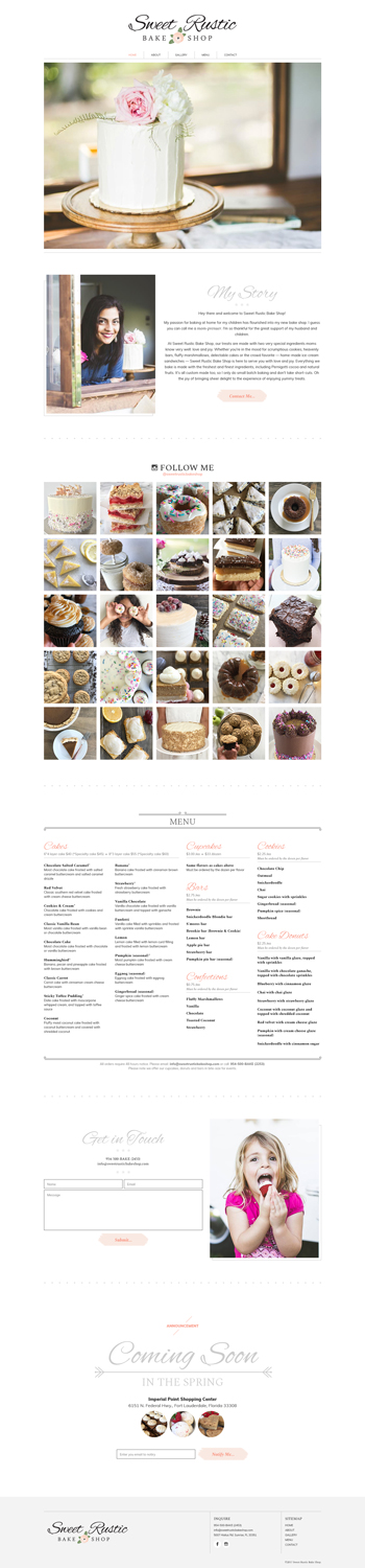 WordPress-Design von MIND für Sweet Rustic Bake Shop | Design #17020186