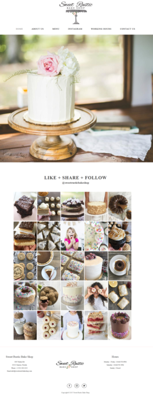 WordPress-Design von CharaFathimalil für Sweet Rustic Bake Shop | Design: #17003064