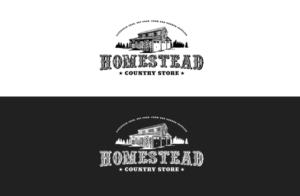 Homestead Country Store (products: livestock feed, pet food, farm and garden supplies) | Logo Design by GLDesigns