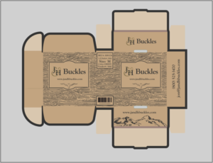 Box for Colorado based custom buckle and belt company | Packaging Design by Kero