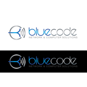 Blue Code [Network & Computer Solutions = 2nd portion of logo] | Logo Design by  geomateo