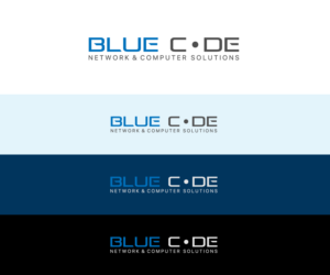 Blue Code [Network & Computer Solutions = 2nd portion of logo] | Logo Design by aglaronde23