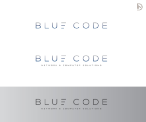 Blue Code [Network & Computer Solutions = 2nd portion of logo] | Logo Design by D_Mantra