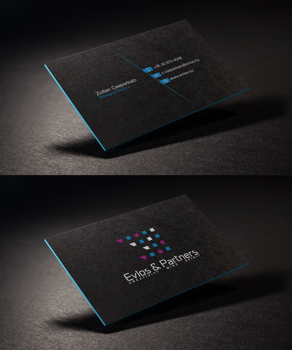 Business Card Design by Sergio Coelho for Evlos & Partners Ltd. | Design #17440155