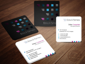 Business Card Design by KZTdesign for Evlos & Partners Ltd. | Design #17189279