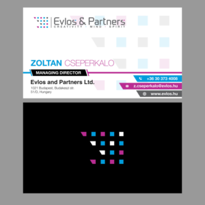 Business Card Design by Rose Design for Evlos & Partners Ltd. | Design #17147825