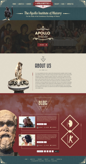 Website for the Apollo Institue of History | Web Design by SAI DESIGNS