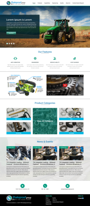 Web Design by Sujit Banerjee for ITW Shakeproof | Design #17215102