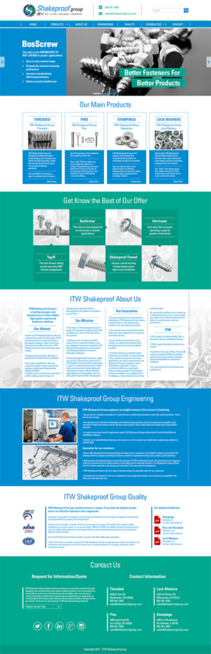 Web Design by Skepi for ITW Shakeproof | Design #17317708