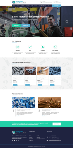 Web Design by PiXthemes for ITW Shakeproof | Design #17324741