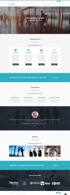 Modern Website For Law Firm Lawyer Melbourne, Australia Coded | Web Design by Ted Vesania